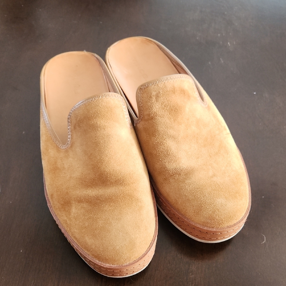 Vince Women's Tan Suede Mules